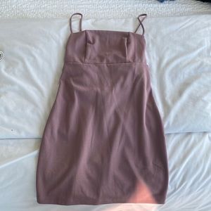 Backless Mauve Mini dress